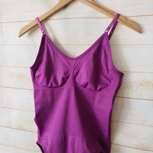 HeyShape Stretchy Snatched Slimming Shapewear Bodysuit Purple Women's Size XXL - Picture 3 of 12